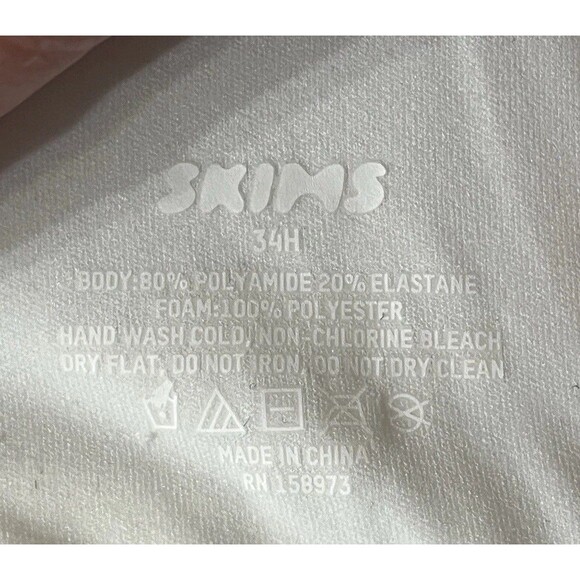 Skims Fits Everybody Push-up Demi Bra Sz: 34H BR-UWR-1997 Color: Marble NWT - Picture 2 of 4